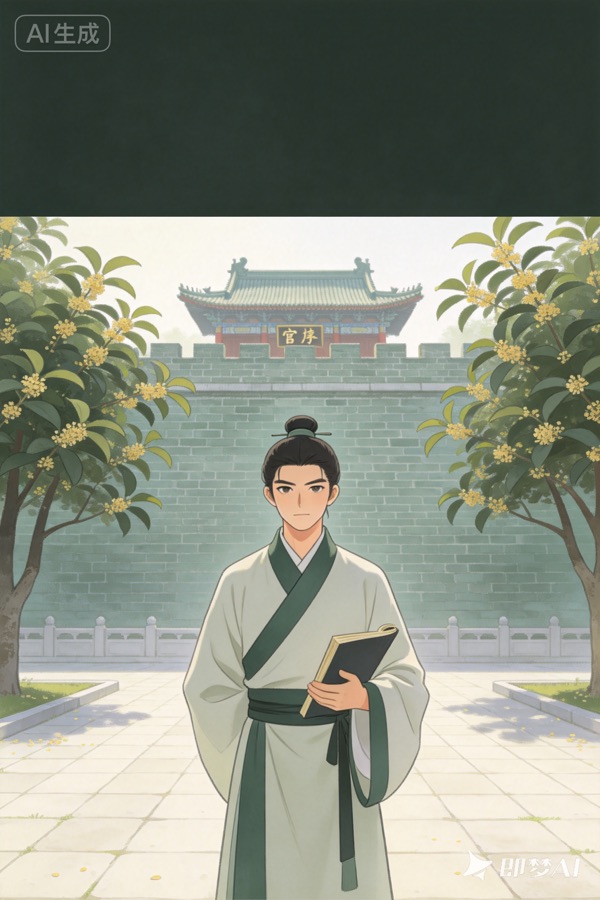 女扮男装,农家子的科举青云路题材示意封面(AI 生成,非官方海报)